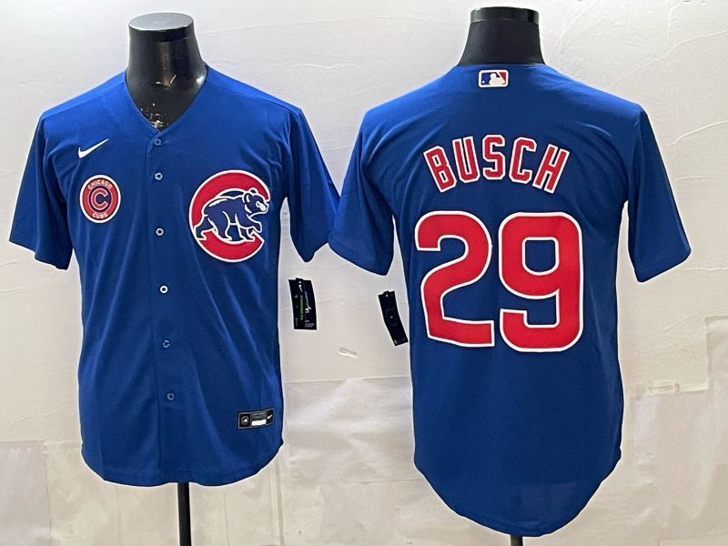 Men 2026 Chicago Cubs #29 Busch Blue Game Nike MLB Jersey style 005->chicago cubs->MLB Jersey